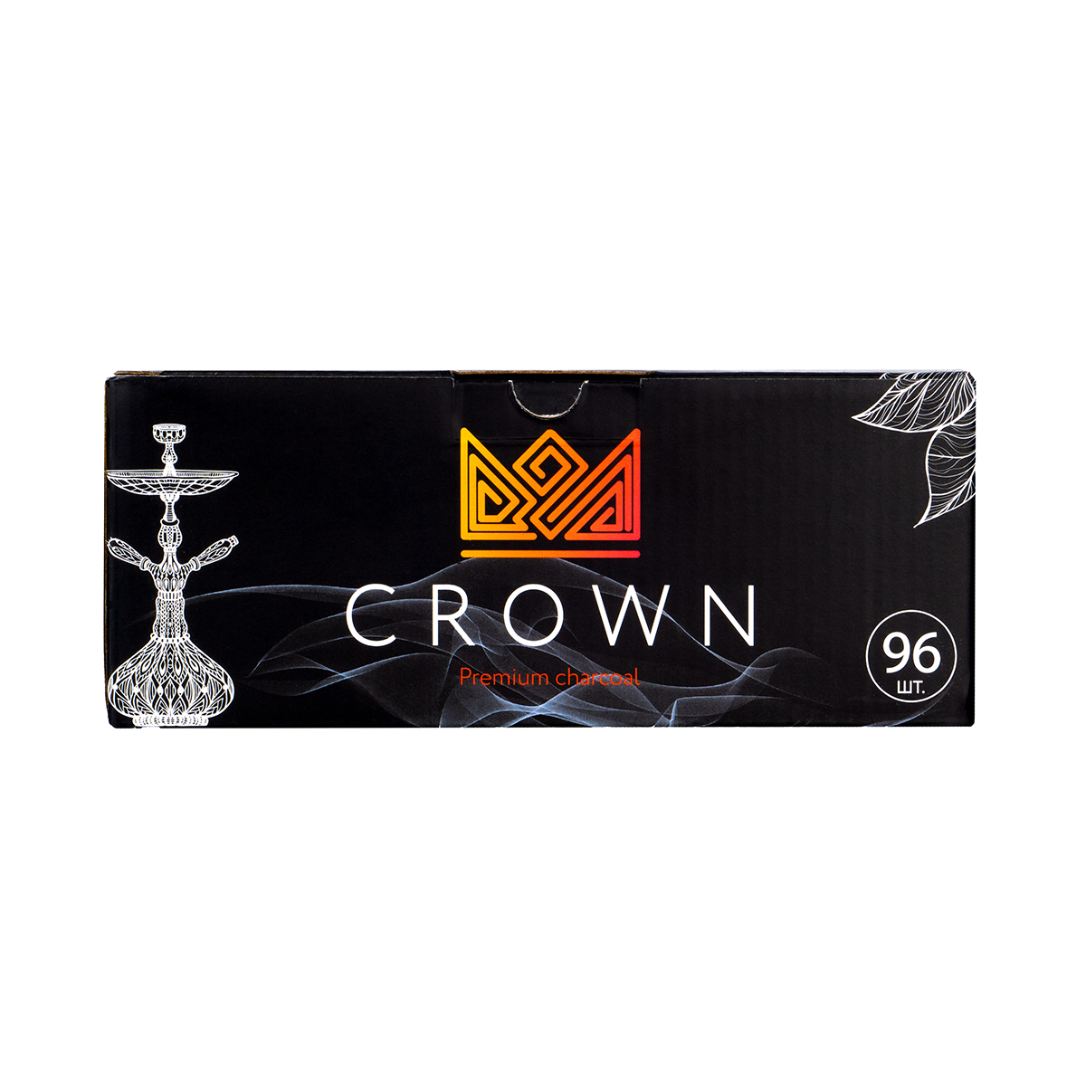 Уголь Crown кокосовый 96 шт (22 мм)
