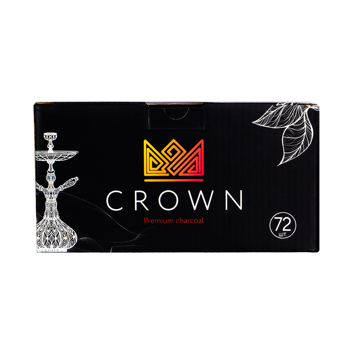 Уголь Crown кокосовый 72 шт (25 мм)