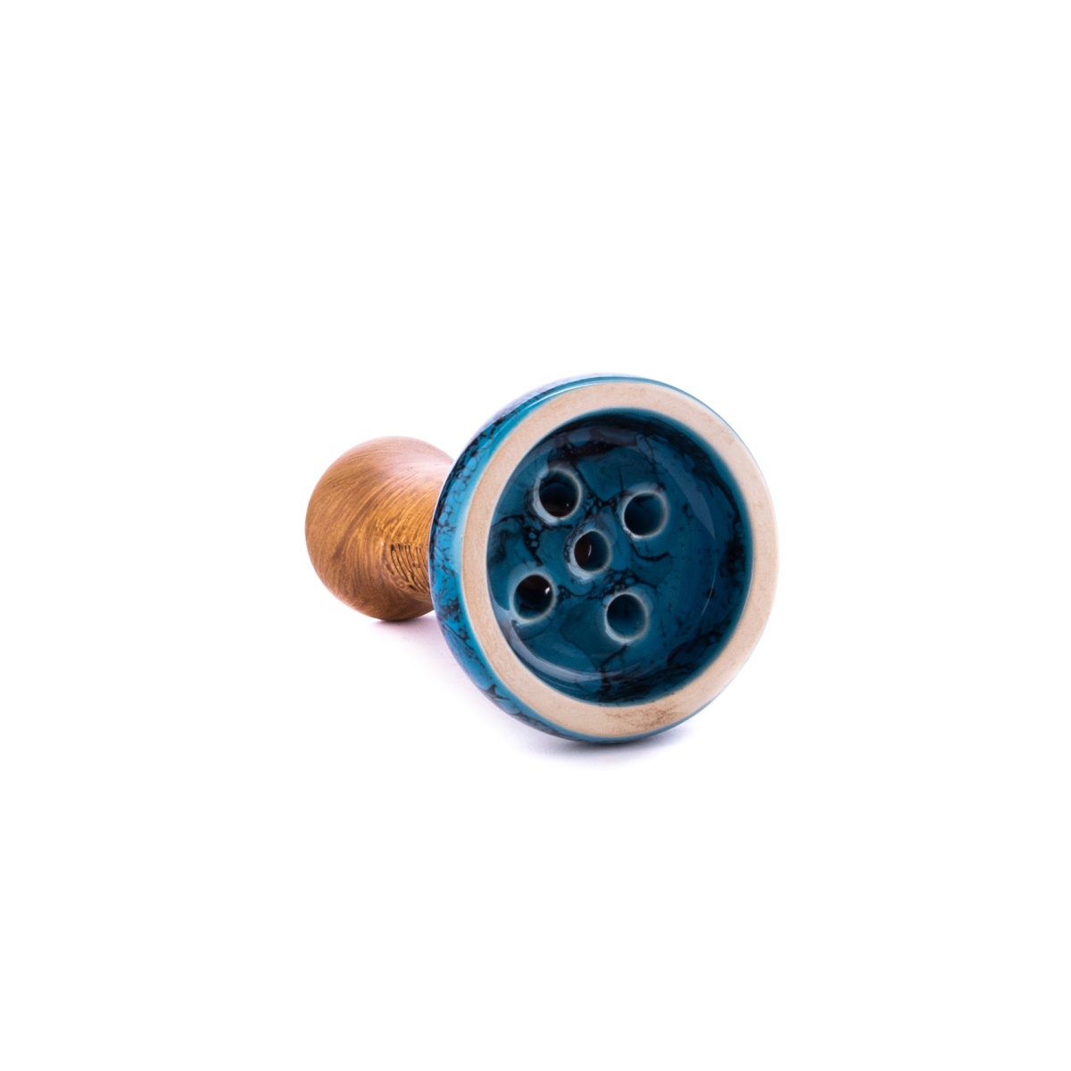 Чашка Облако Black Glaze Top 64 голубой-чёрный мрамор