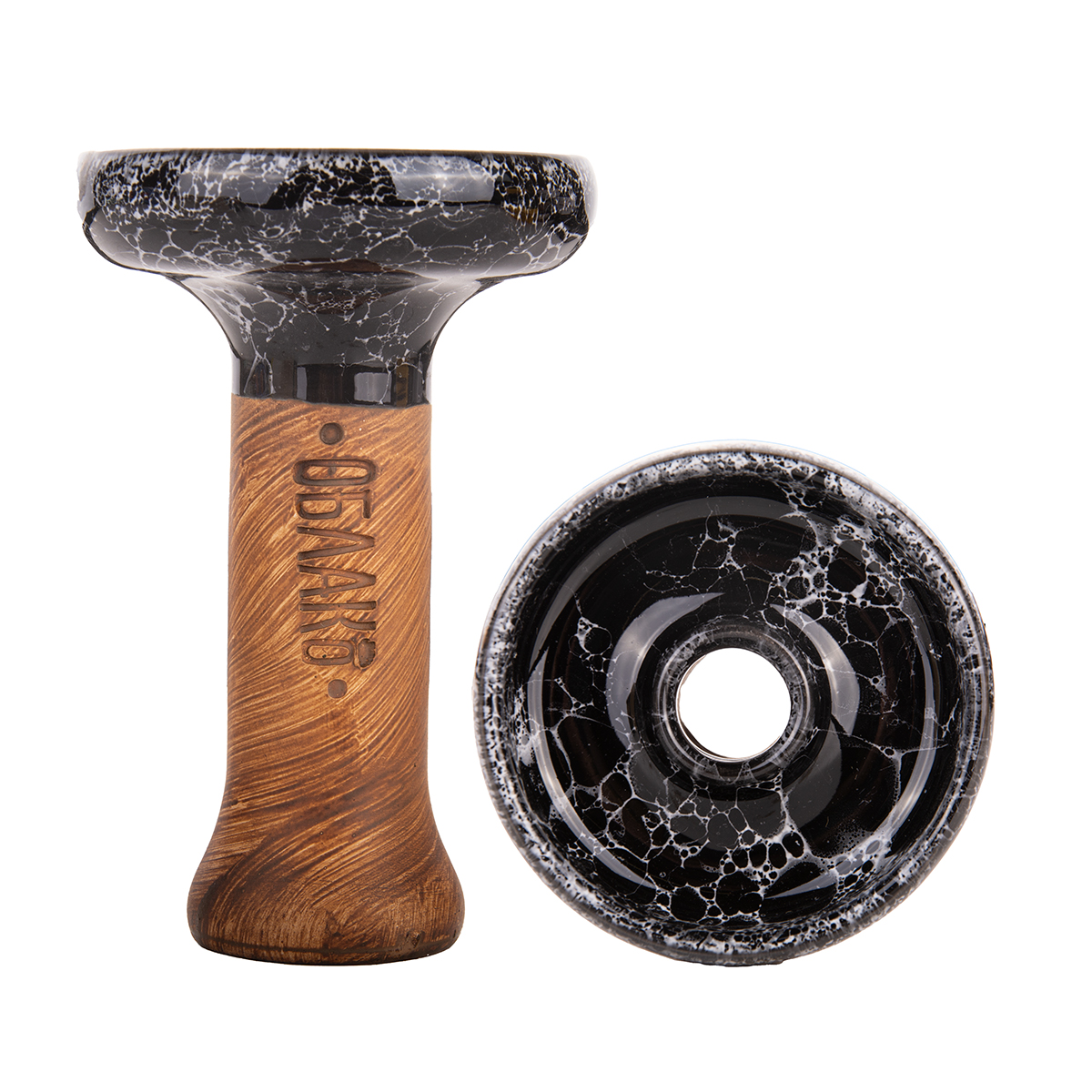 Чашка Облако Phunnel L Glaze Top черно-белый мрамор