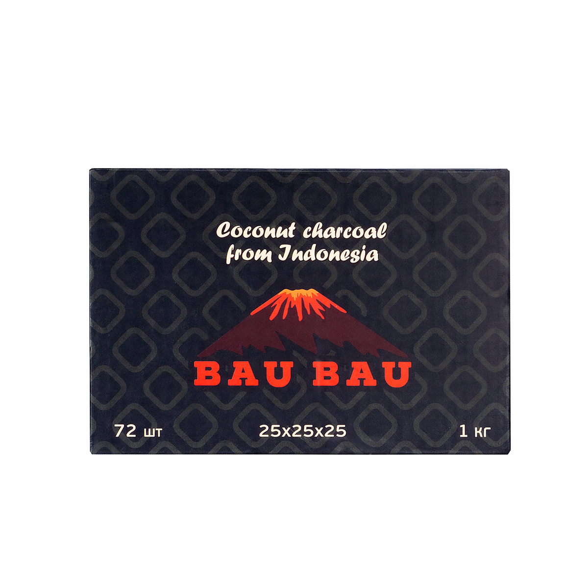 Уголь Bau Bau кокосовый 72 шт черный (25 мм)