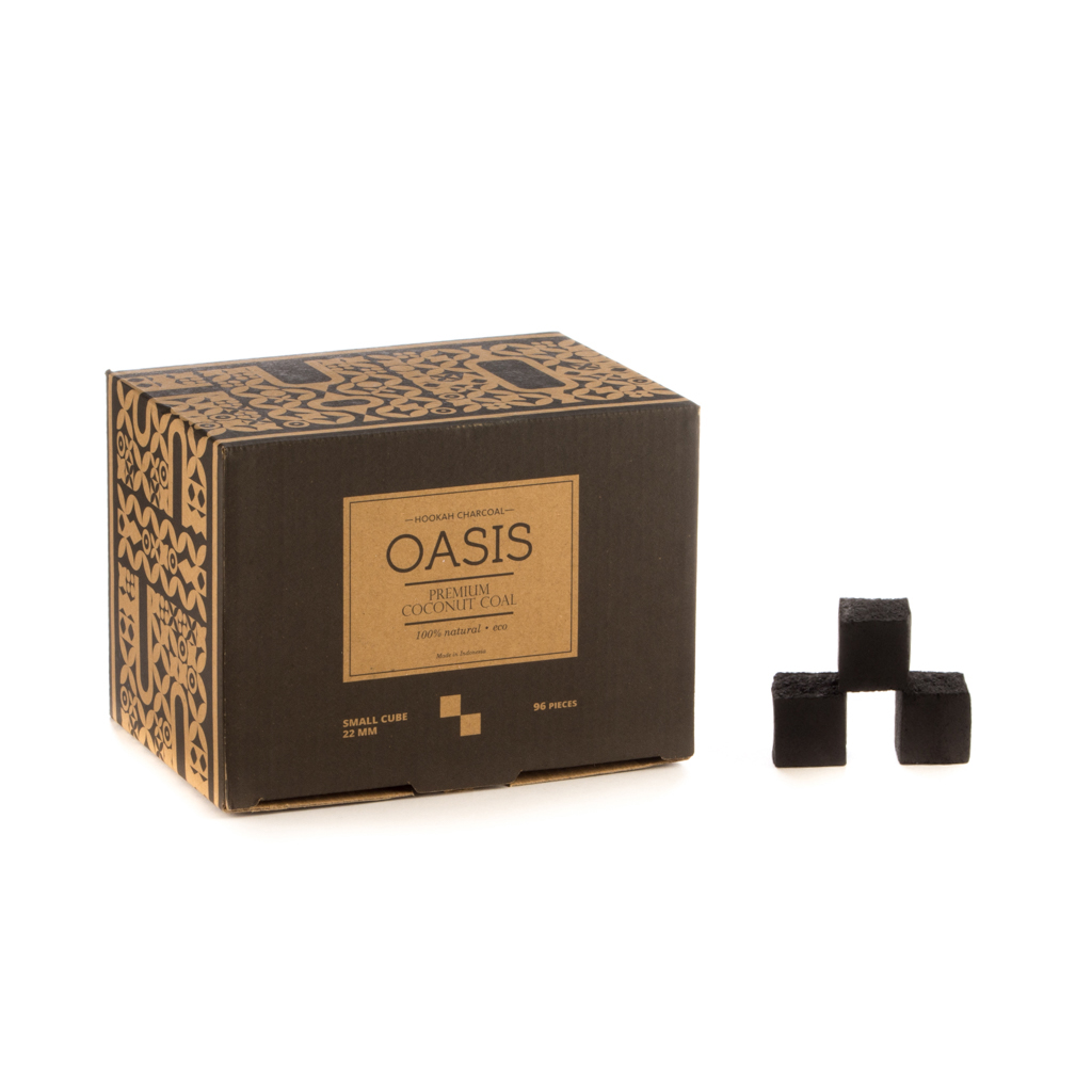 Уголь Oasis кокосовый 96 шт (22 мм)