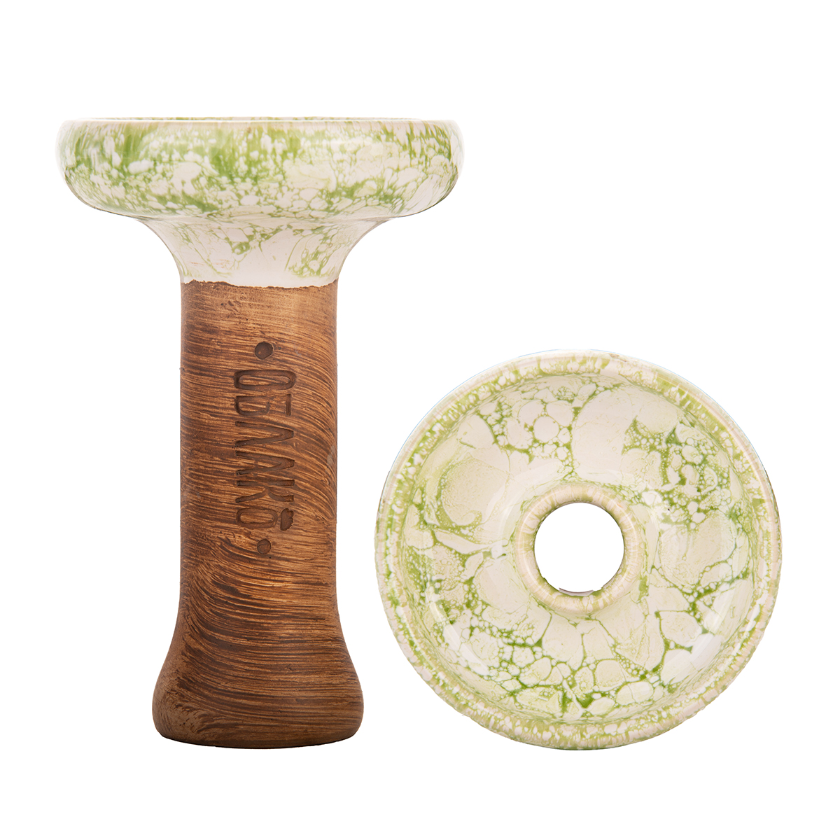 Чашка Облако Phunnel L Glaze Top бело-зеленый мрамор