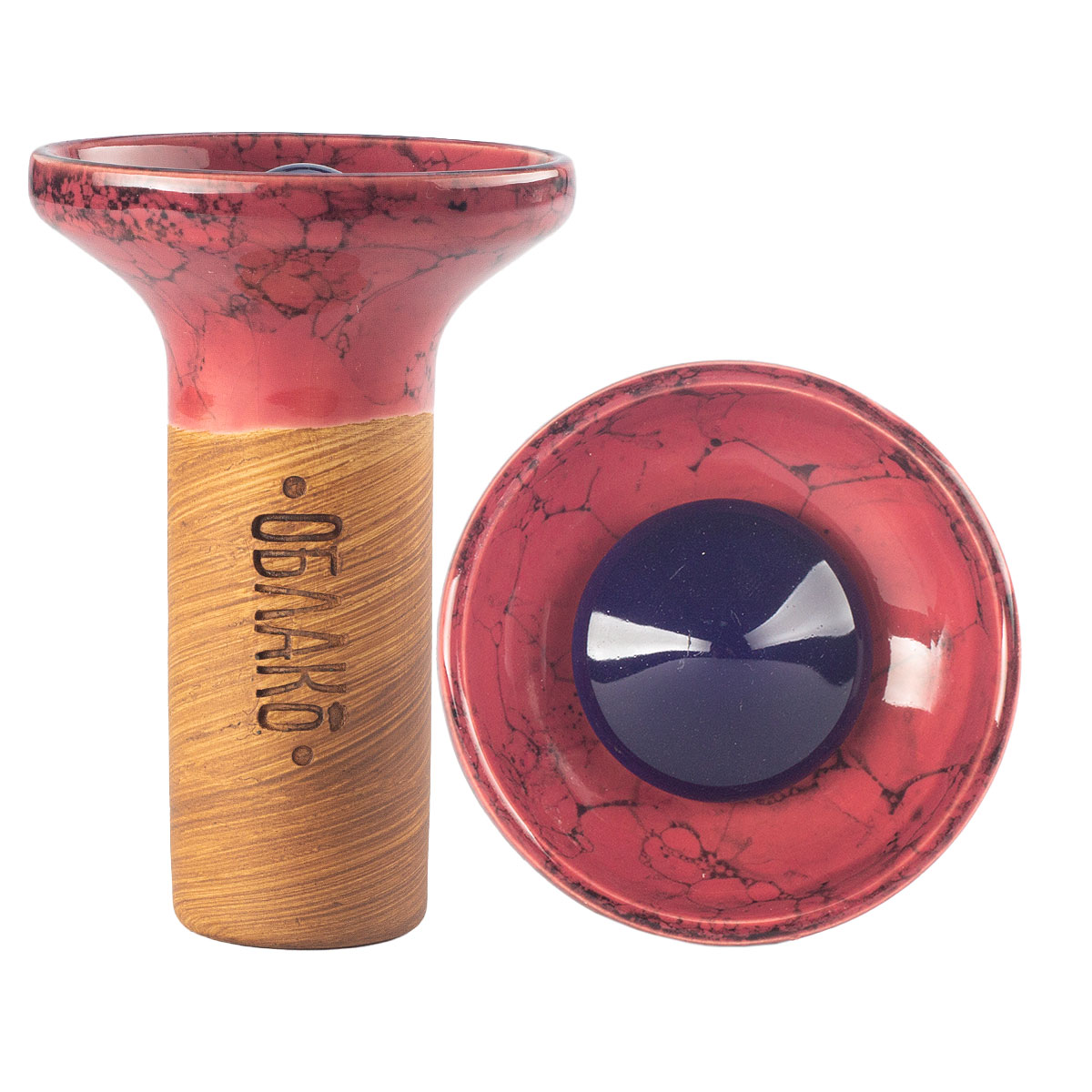 Чашка Облако Flow синий/малиново-чёрный мрамор