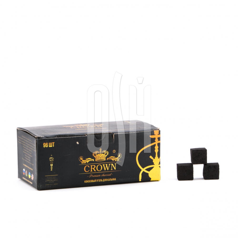Уголь Crown кокосовый 96 шт (22 мм)