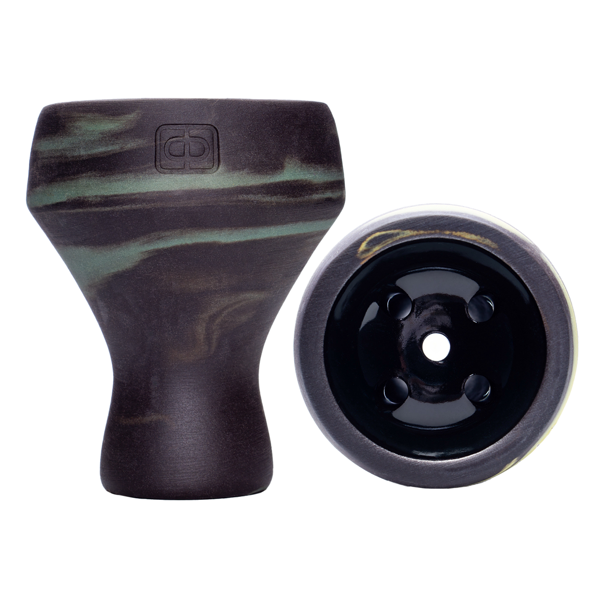 Чашка Форма Турка Изумруд + чёрн.глазурь