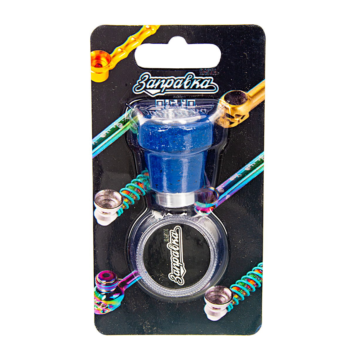 Напас "Заправка" S (синий-серебро) + гриндер