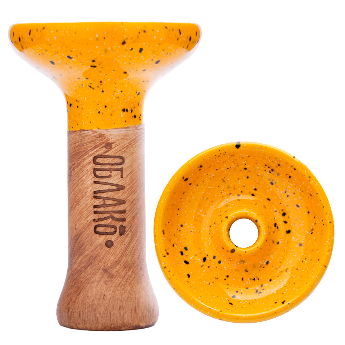 Чашка Облако Phunnel M Glaze Top 02 оранжевая в точку