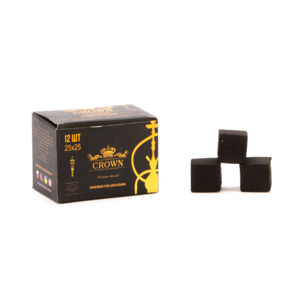 Уголь Crown кокосовый 12 шт (25 мм)