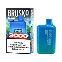 BRUSKO MAGIC Черника с мятой (3000 затяжек)