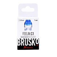 Картридж к электронной системе BRUSKO FEELIN 1C 2,8 мл голубой (1 шт)