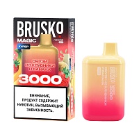 BRUSKO MAGIC Смузи из клубники и банана (3000 затяжек)