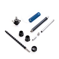 Кальян MAMAY CUSTOMS Coilovers MINI чёрно-голубой лак (без колбы) 8