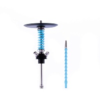 Кальян MAMAY CUSTOMS Coilover Micro silver-blue (без колбы)