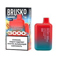 BRUSKO MAGIC Арбуз дыня со льдом (3000 затяжек)