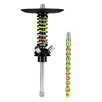 Кальян MAMAY CUSTOMS Coilover Micro салатово-пурпурный сплеш (без колбы)