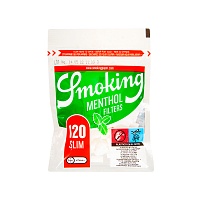 Фильтры для самокруток SMOKING SLIM MENTHOL 6/15мм (120шт)