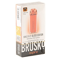 Электронная система BRUSKO Minican 2 Gloss Edition (400 mAh) Красный