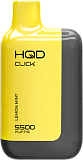 HQD CLICK Устройство + картридж Лимон мята (5500 затяжек)