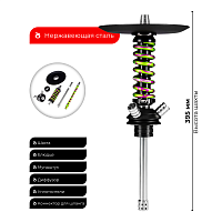 Кальян MAMAY CUSTOMS Coilover Micro салатово-пурпурный сплеш (без колбы)