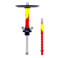 Кальян MAMAY CUSTOMS Flow красно-жёлтый ф. (без колбы)