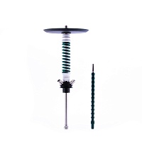 Кальян MAMAY CUSTOMS Coilovers MINI бело-зелёный лак (грав. BBS) (без колбы)