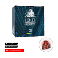 Уголь Cocoloco кокосовый 64 шт (26 мм)