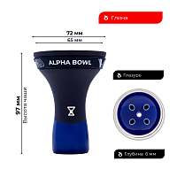 Чаша ALPHA BOWL - Race classic (DF) (Blue)