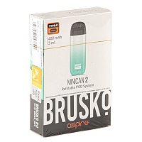 Электронная система BRUSKO Minican 2 (400 mAh) бирюзово-белый градиент