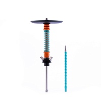 Кальян MAMAY CUSTOMS Coilovers MINI оранжево-мятный (грав. акула) (без колбы)