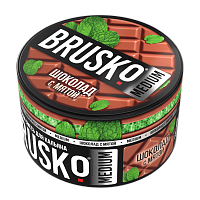 BRUSKO MEDIUM Шоколад с мятой 250гр