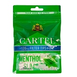 Фильтры для самокруток CARTEL SLIM Menthol 6/15мм (120шт)