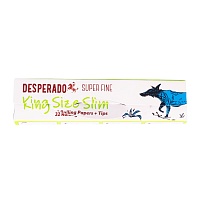 Бумага для самокруток DESPERADO SUPER FINE KING SIZE SLIM + TIPS (32шт)