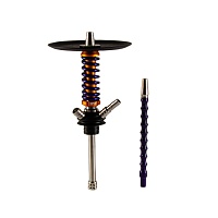 Кальян MAMAY CUSTOMS Coilover Micro золото-фиолетовый (грав.Кубы)(без колбы)