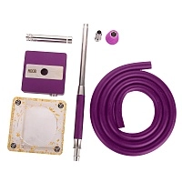 Фото 2 Кальян Hoob subAtom Royal Purple x SS | Cube mini Gold 