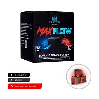 Фото 2 Уголь Crown Maxflow кокосовый 64 шт (26 мм) 