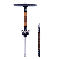 Фото 1 Кальян MAMAY CUSTOMS Leather Edition Mini кожа-чёрный (без колбы) 