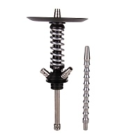 Фото 1 Кальян MAMAY CUSTOMS Coilover Micro Anod чёрный/хром (без колбы) 
