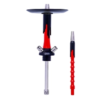 Фото 1 Кальян MAMAY CUSTOMS Flow красно-чёрный (без колбы) 