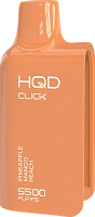 Фото  Картридж HQD CLICK Ананас Манго Персик (5500 затяжек) 