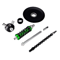 Фото 4 Кальян MAMAY CUSTOMS Coilover Micro зелёно-чёрный (без колбы) 