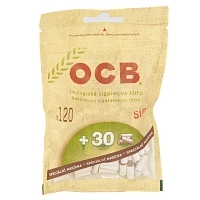 Фото  Фильтры для самокруток OCB ECOLOGYCAL (120+30шт) 