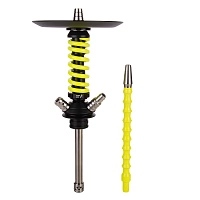 Фото 1 Кальян MAMAY CUSTOMS Coilover Micro Anod чёрный/жёлтый флюр (без колбы) 