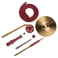 Фото 3 Кальян Hoob Mars mini Винный красный x Золото 