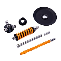 Фото 4 Кальян MAMAY CUSTOMS Coilover Micro чёрно-оранжевый (без колбы) 