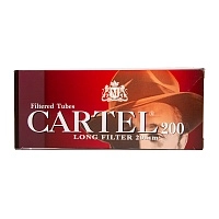Фото  Гильзы сигаретные с фильтром CARTEL LONG FILTER 84x20мм (200шт) 