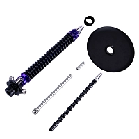 Фото 4 Кальян MAMAY CUSTOMS Coilovers фиолетовый лак-черный (без колбы) 