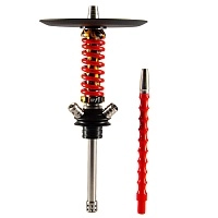 Фото  Кальян MAMAY CUSTOMS Coilover Micro золото Б.- красный (без колбы) 