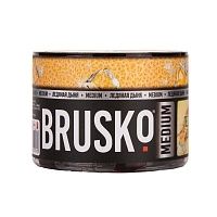 Фото  Бестабачная безникотиновая смесь для кальяна BRUSKO, 50 г, Ледяная дыня 