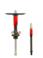 Фото 1 Кальян MAMAY CUSTOMS Flow графит-красный (без колбы) 